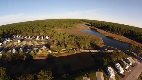 Avalon Landing RV Park waterfront in Pensacola, Fl