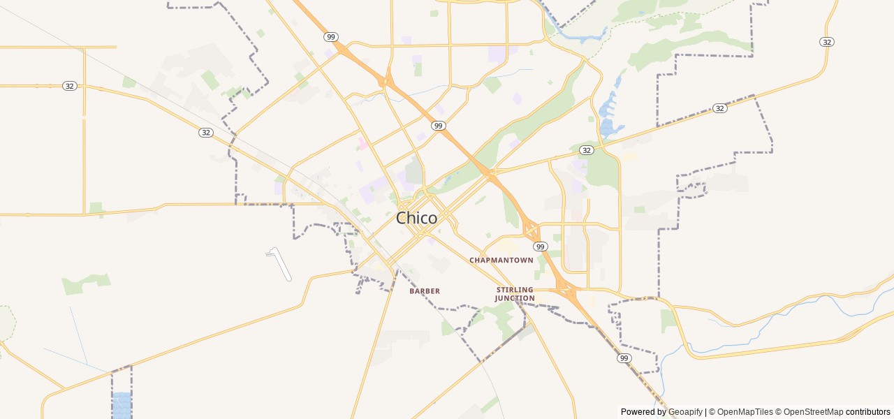 Map for 2017 Coleman 28 ft Bunk house near Chico, CA