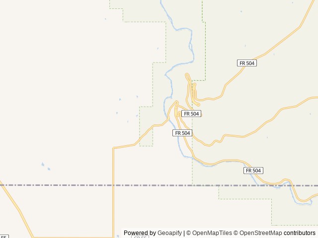 Map of Bradfield Recreation Site location at Dolores, CO, United States
