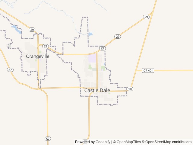 Map of Esquire Estates RV & MH Park location at Castle Dale, UT, United States
