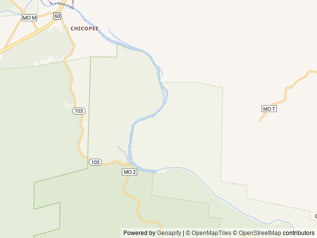 Map of Big Spring location at Van Buren, MO, United States