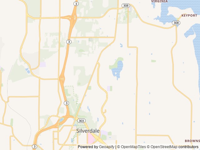 Map for The hideaway home near Silverdale, WA