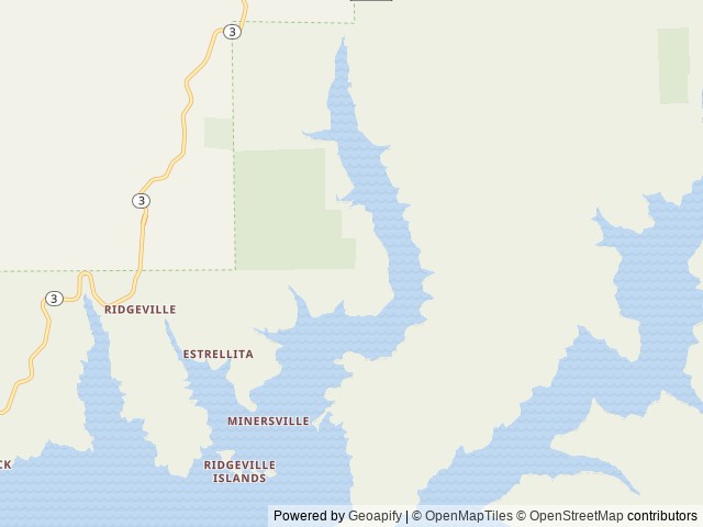 Map of Hayward Flat location at Redding, CA, United States