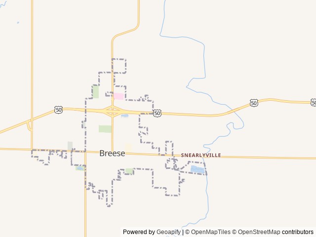 Map for 2021 Keystone Bullet 290BHS near Breese, MO