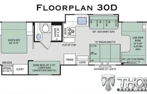 C9 Luxury Thor 10 Sleeper w 3 Bunks! 2 Slides-WiFi