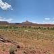  view of the desert campground with a ribbon of cottonwood trees