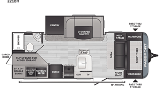 2022 Keystone RV Passport SL 221BH RV rental photo 2