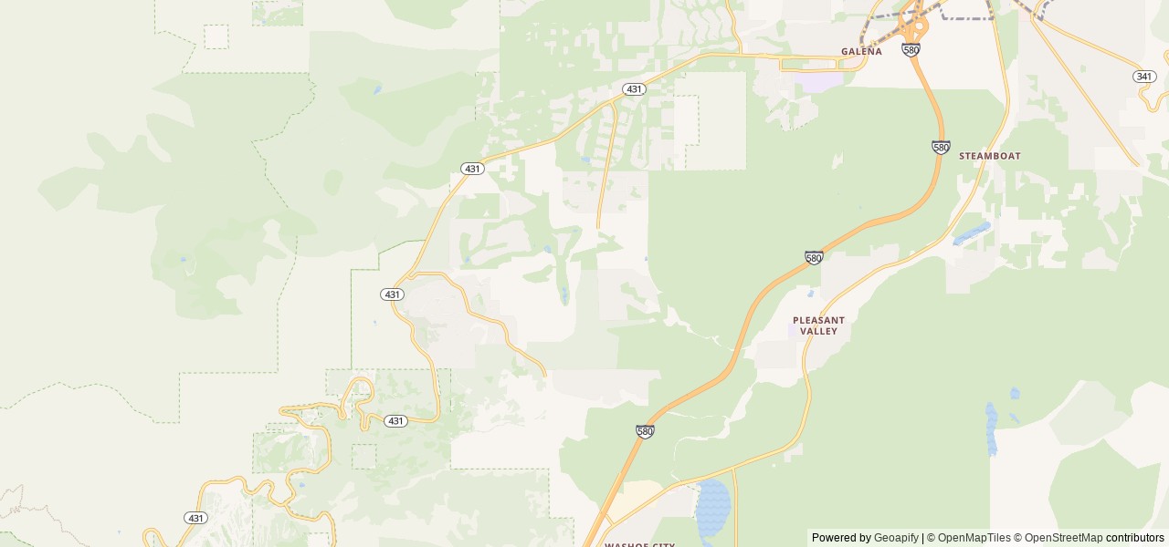 Map for 2022 Starcraft Autumn Ridge 180 BHS 21 near Reno, CA