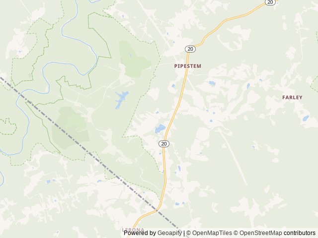 Map of Pipestem Camping location at Pipestem, WV, United States