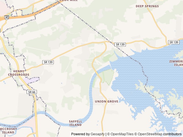 Map of Douglas Tailwater Campground location at Kodak, TN, United States