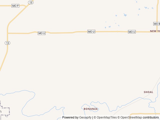 Map of Hawley Farm Glamping location at Hamilton, MO, United States