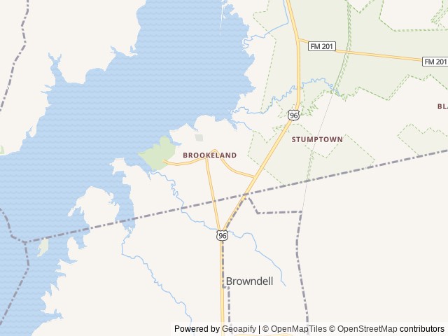 Map of Rayburn RV Hideout location at Burkeville, TX, United States