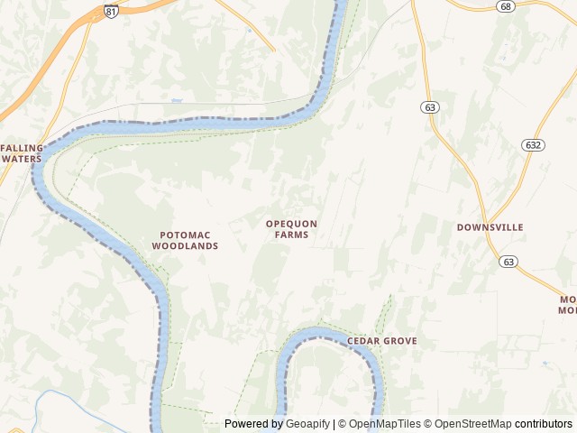 Map for Mercury Rising Ranch Glamping Experience near Williamsport, VA