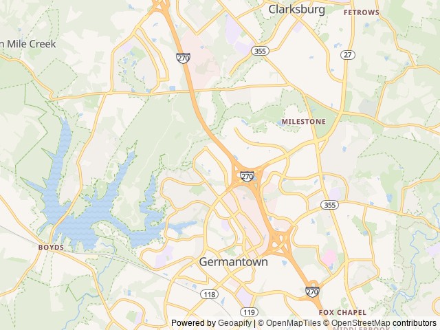 Map for 2023 Airstream RV Flying Cloud 23FB near Germantown, VA