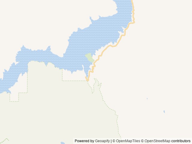 Map of Lake Owyhee State Park location at Adrian, OR, United States