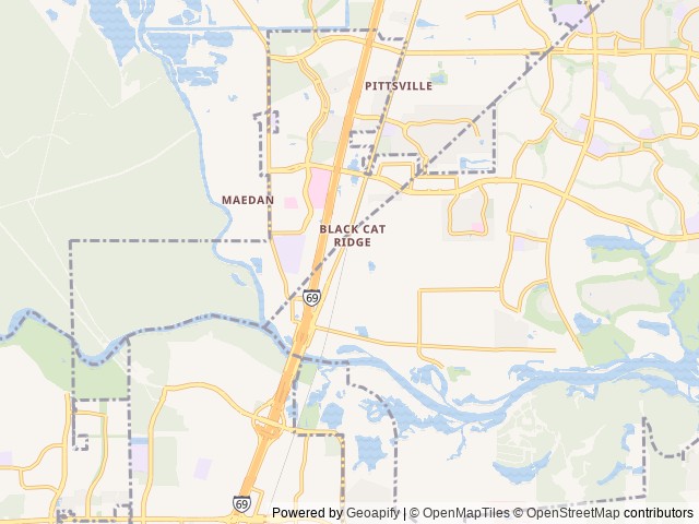 Map of Laurel Springs RV Resort location at Houston, TX, United States