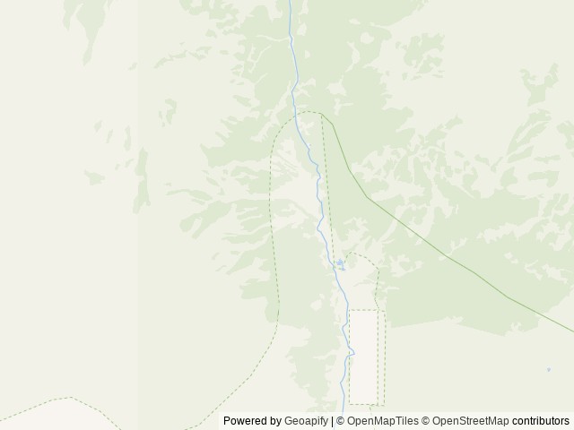 Map of Granite Creek Campground location at Jackson, WY, United States