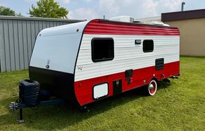 Two-Tone Vintage Inspired Travel Trailer