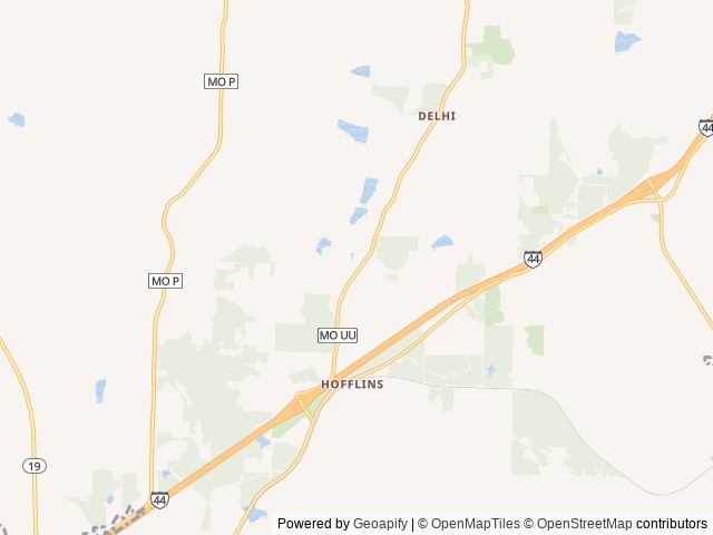 Map of Meramec Valley Campground & RV Park location at Cuba, MO, United States