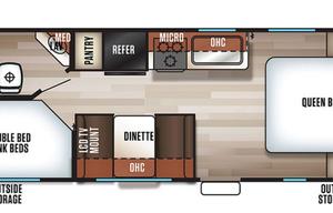 2018 Forest River RV Cherokee Grey Wolf 22MKSE