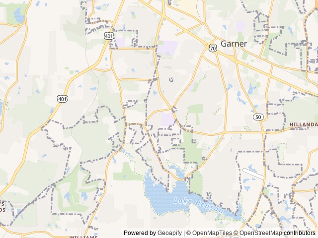 Map for Adventures in Reach with the Fun Finder near Garner, NC
