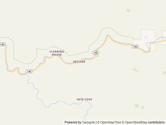 Map of Indian Flat RV Park location at El Portal, CA, United States