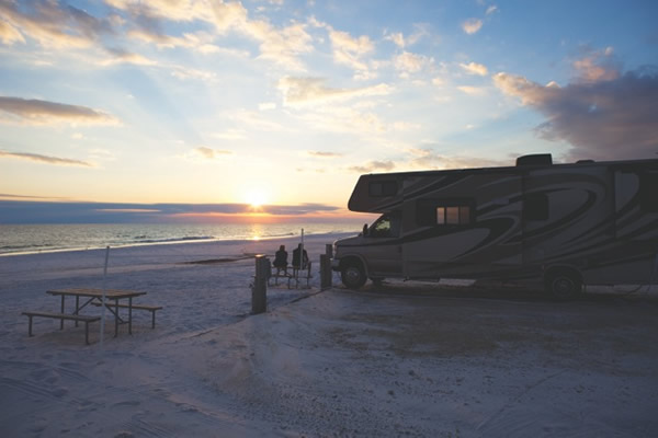 Camping on the Gulf