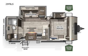 2022 Flagstaff 25FLBS by Forest River