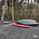 Canoes at our run launch
