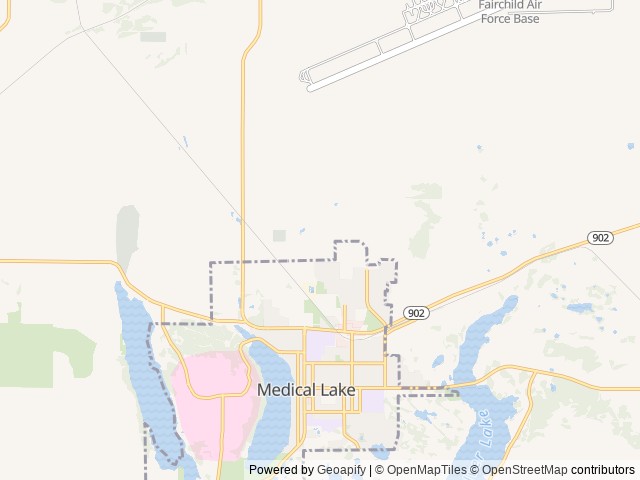 Map for Happy Camper near Medical Lake, WA