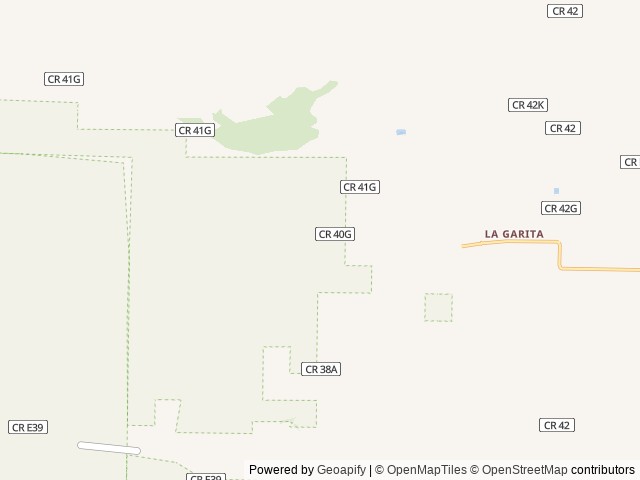 Map of Penitente Canyon Campground location at Monte Vista, CO, United States