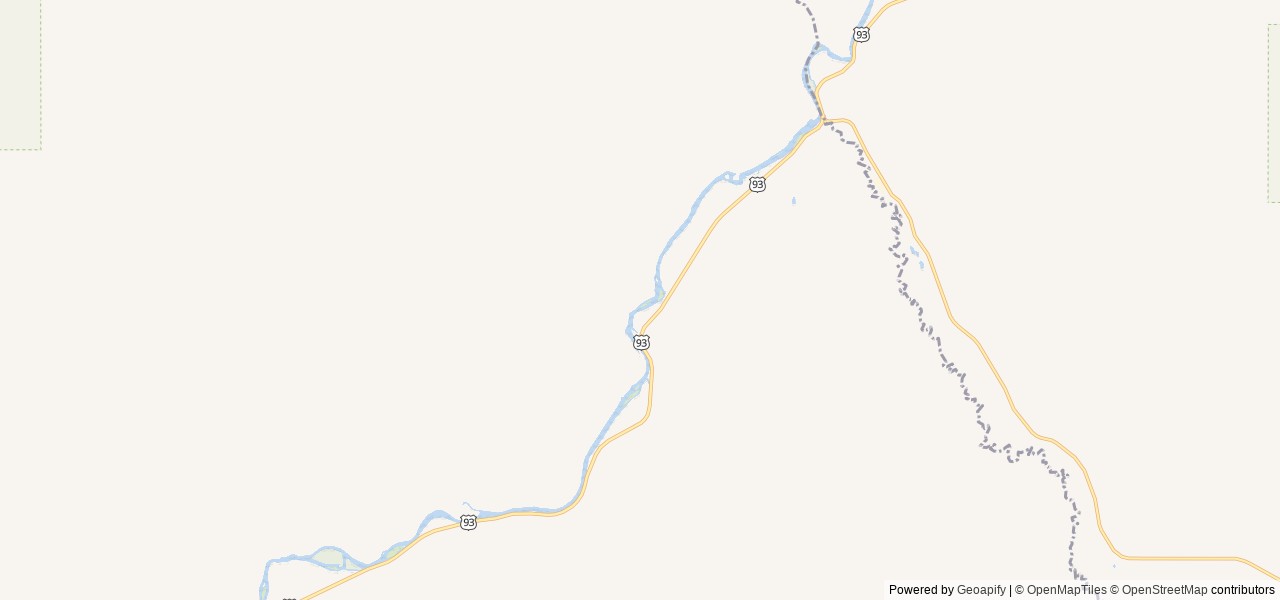 Map of Cottonwood Recreation Site location at Challis, ID, United States