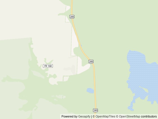 Map of Camp Ground of the Rockies location at Fairplay, CO, United States