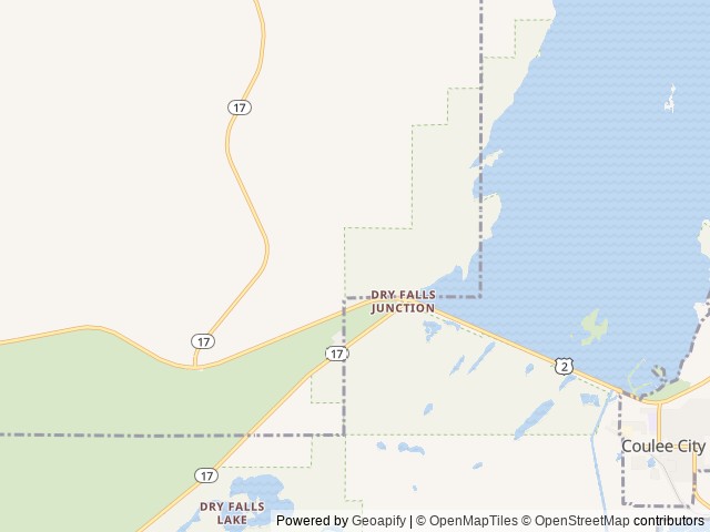 Map for 2024 Cherokee Grey Wolf 22CE near Coulee City, WA