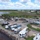 Ms Lynns Old Pavilion RV Park Drone Shot Perry, Florida On the Gulf, Keaton Beach