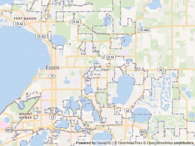 Map for 2022 Thor Aria 4000 near Eustis, FL