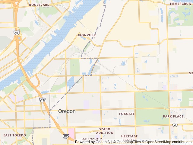 Map for 2016 Jayco Jay Flight SLX 287BHSW near Oregon, MI