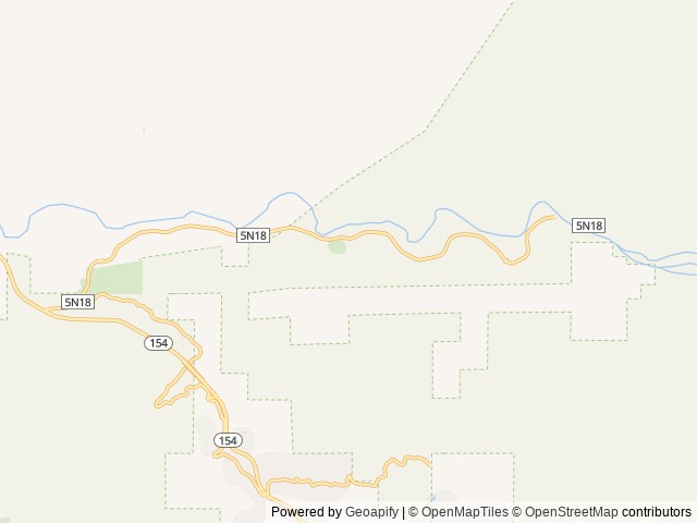 Map of Los Prietos location at Santa Barbara, CA, United States