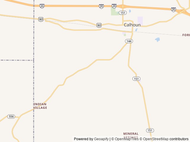 Map for 2024 Runaway Venturist 6 x 8 near Calhoun, LA