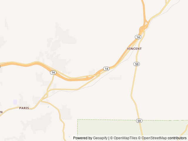 Map of Californian RV Resort location at Acton, CA, United States