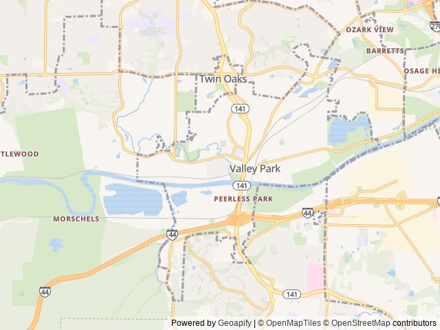 Map for 2018 Jayco Alante 29S near Valley Park, MO