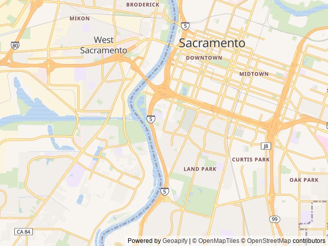 Map for Sunshine the Adventure Van - 2023 Winnebago Revel near Sacramento, CA