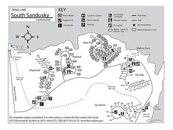 South Sandusky Campground Map