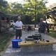 RV pull-through sites with two RVs, picnic table and a paved firepit area — useful view of RV camping setup and site amenities (site photo on campground page).
