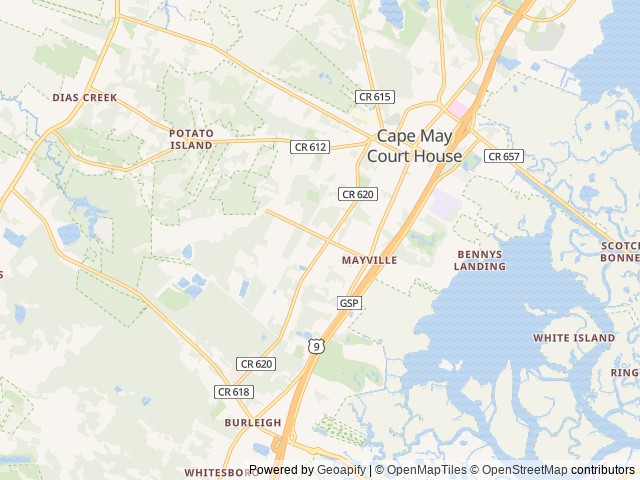 Map of Adventure Bound Cape May location at Cape May Court House, NJ, United States