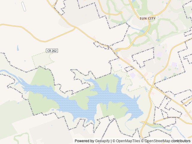 Map of Jim Hogg Park location at Georgetown, TX, United States