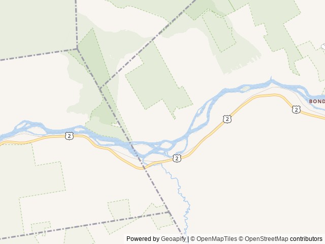 Map of Pleasant River Campground location at Bethel, ME, United States