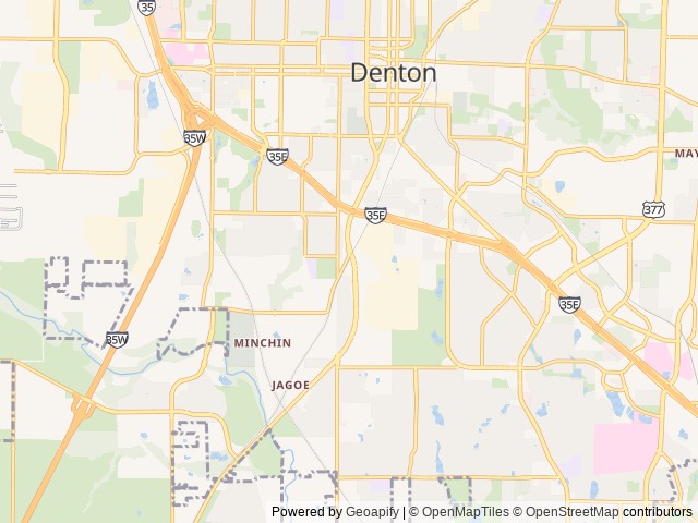 Map of Post Oak Place location at Denton, TX, United States