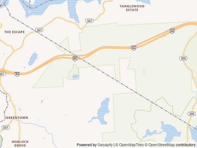 Map of Camp Ferncrest - Promised Land location at Greentown, PA, United States