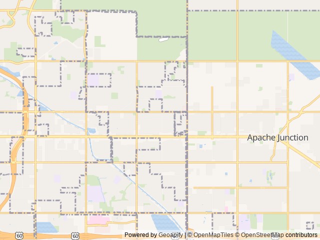 Map of Blue Star (Age Restricted 55+) location at Apache Junction, AZ, United States